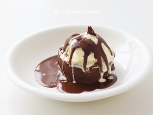 [Crispy Vanilla Ice Cream with Lava Chocolate Cake] The practice step 26