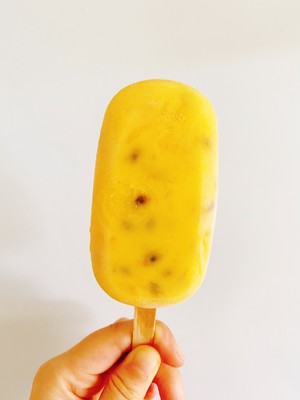 Step 8 of Passion Fruit and Mango Ice Cream