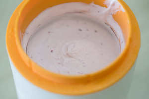 Step 9 of making super simple cranberry ice cream (no eggs)