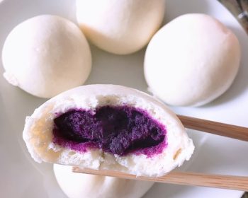 The easiest way to make purple potato filling