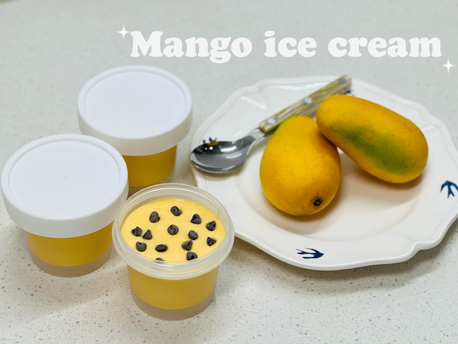 Mango Ice Cream Egg-Free Recipe That Doesn't Take Ten Minutes