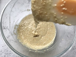 Just stir it❗️Super easy protein sesame crisp? Step 7