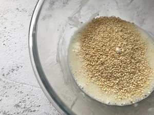 Just stir it❗️Super easy protein sesame crisp? Step 5