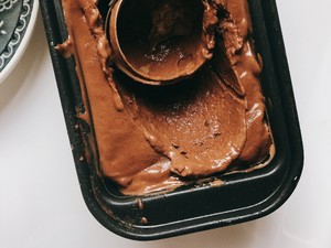 "Mellow and rich" low-calorie and cream-free chocolate ice cream, step 13 without ice residue