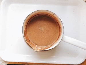 "Mellow and rich" low-calorie and cream-free chocolate ice cream, step 6 without ice residue