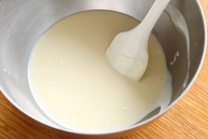 The practice step 7 of soy milk ice cream