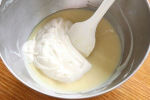 The practice step 6 of soy milk ice cream