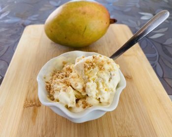 Three simple ingredients homemade delicious mango ice cream (no egg yolk version)