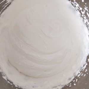 Step 6 of the egg-free version of chocolate ice cream (consuming whipped cream)