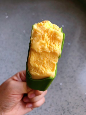 Matcha mango? Crispy ice cream [Matcha Menglong] practice step 14